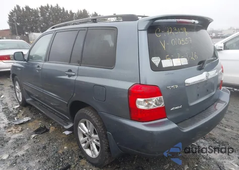 2006 Toyota Highlander Hybrid Ltd z USA, uszkodzony, nr VIN JTEEW21A760010357